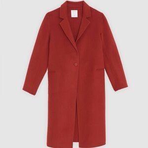 Sandro oversized Rich Red Wool Coat